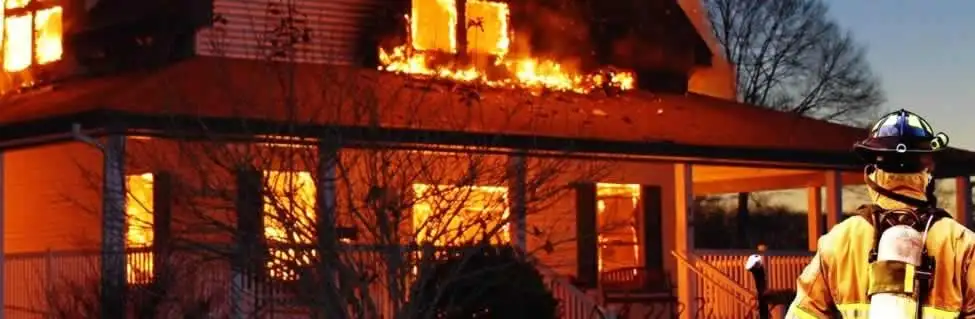 fire damage repair emergency response at a residential property affected by an active house fire in Anaheim, CA