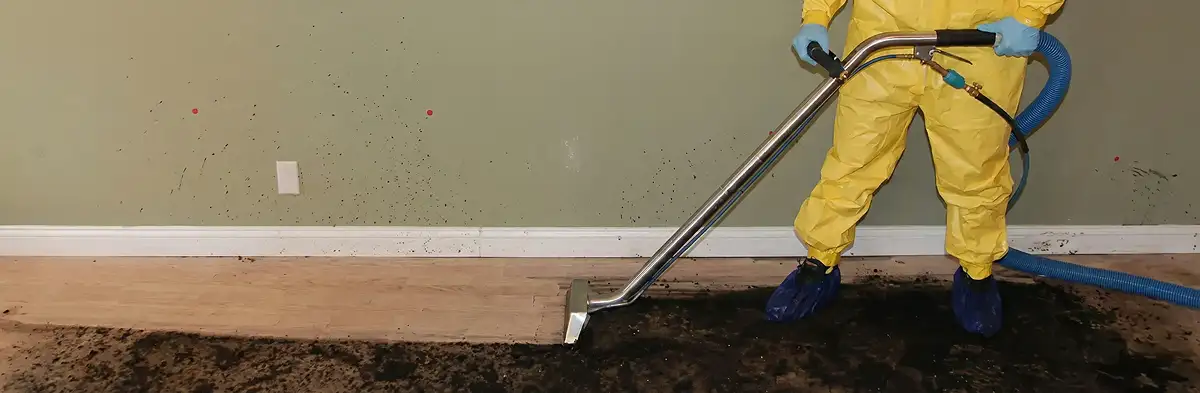 sewage removal service performing deep cleaning and extraction of sewage from an indoor area in Anaheim, CA